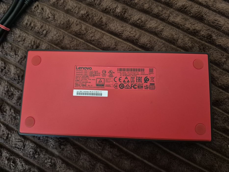 Док-станція Lenovo ThinkPad USB-C Dock Gen 2 (40AS)