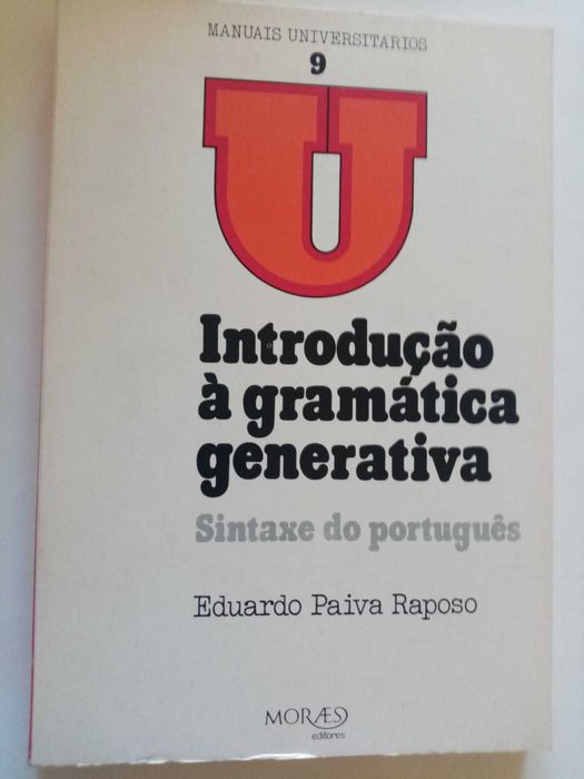 livro: “Introdução à gramática generativa - Sintaxe do português”