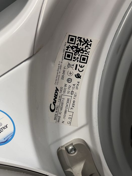 Pralka Candy 8kg 1400 ob A+++ | 12msc | BD stan | Dowóz