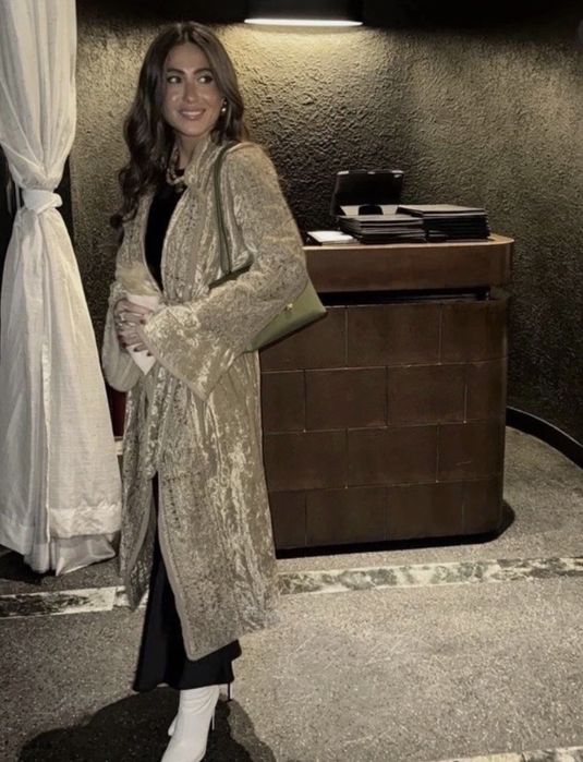 Kimono , plaszcz z aksamitu Zara