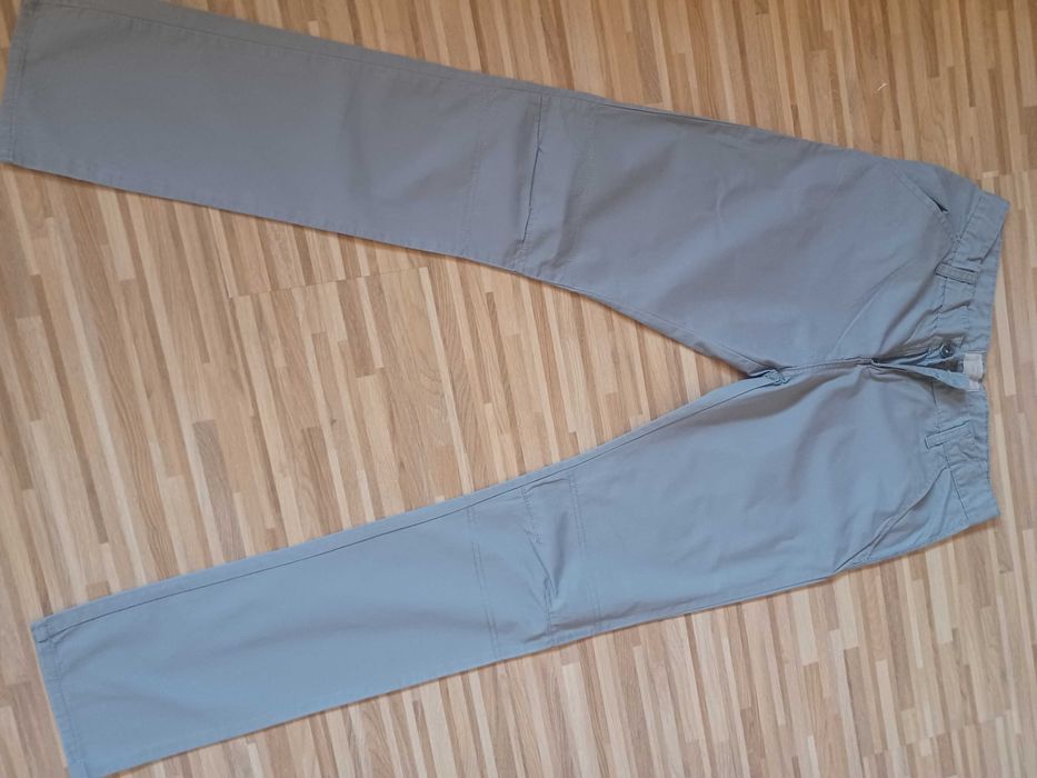 Spodnie szare slim fit 164 męskie
