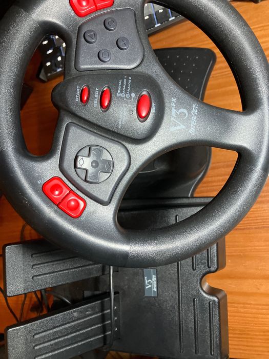 Playstation 1 - Volante com pedais V3