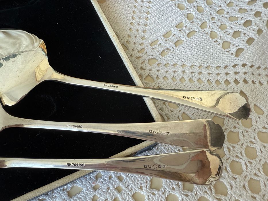 Набір посріблений, кухонний виделка ложка лопатка. Набор серебрение