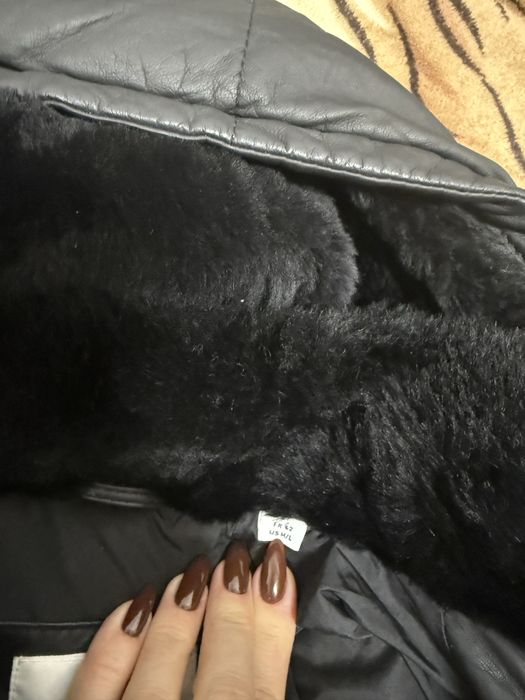 Пальто куртка пуховик Lacoste шкіряне