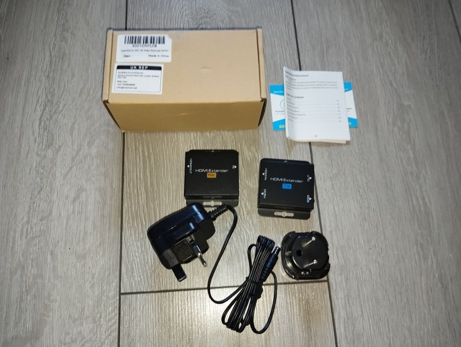 Przedłużacz adapter HDMI ethernet