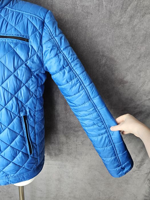 Kurtka przejściowa REPORTER YOUNG 170/S | Niebieska Pikowana , Idealny