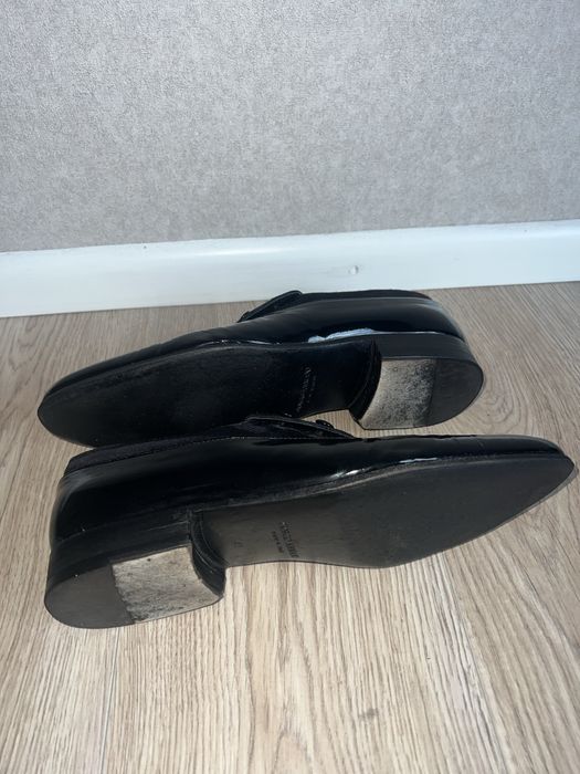 Чоловічі лаковані туфлі Georgio Armani