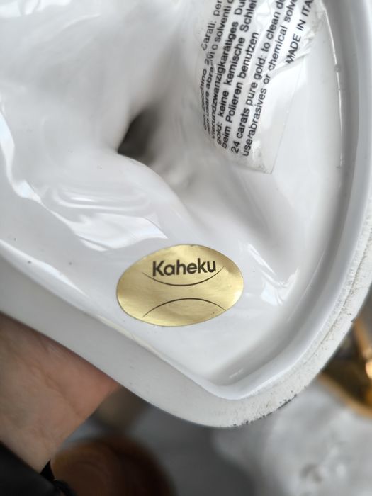 Flamingi ,porcelana,złoto.Italy.