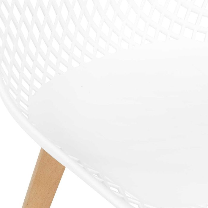 Conjunto de 6 cadeiras brancas para sala de jantar