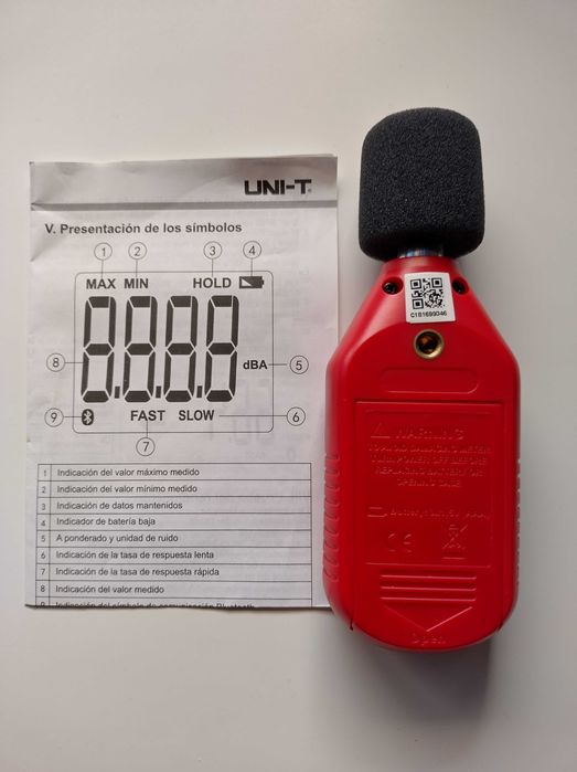 Sonómetro portátil UNIT-T UT353 BT