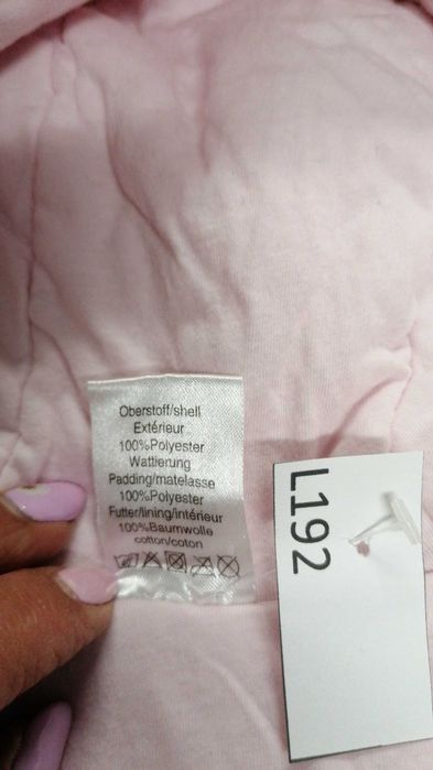 L/192 Różowa bluza niemowlęca ciepła Baby butt r. 50/56