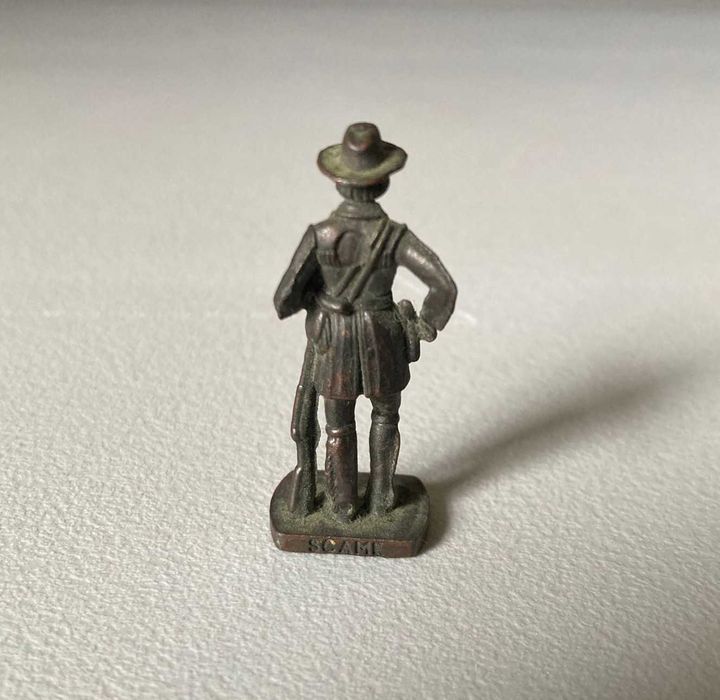 Figurinha de Metal Antiga Kinder: Kit-Carson