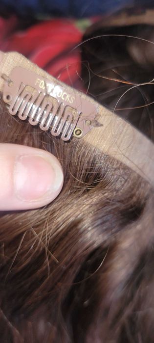 Foxt locks włosy 100% naturalne premium bezszwowe clip in
