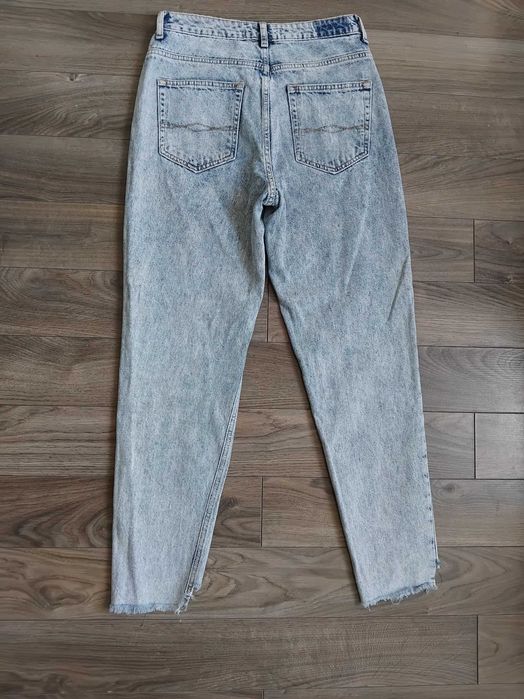 Mom jeans proste wysoki stan rozmiar S
