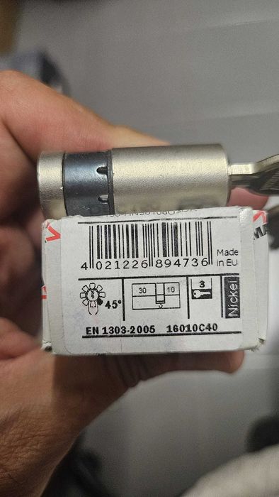 Canhões/cilindros europeus 30/30 com 5 chaves cada