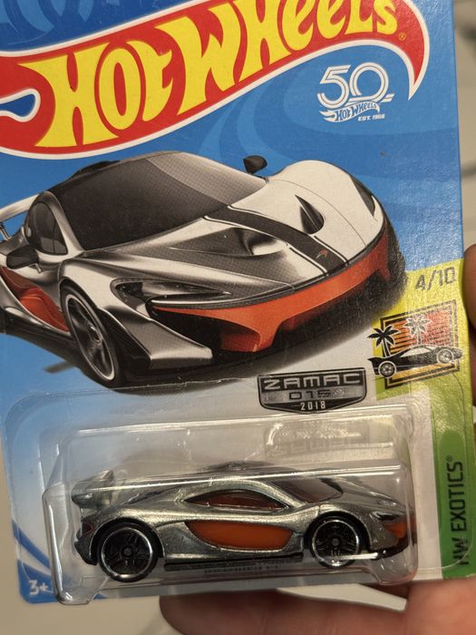 Hot Wheels McLaren P1 ZAMAC 50th anniversary 2018 HW Month Exotics