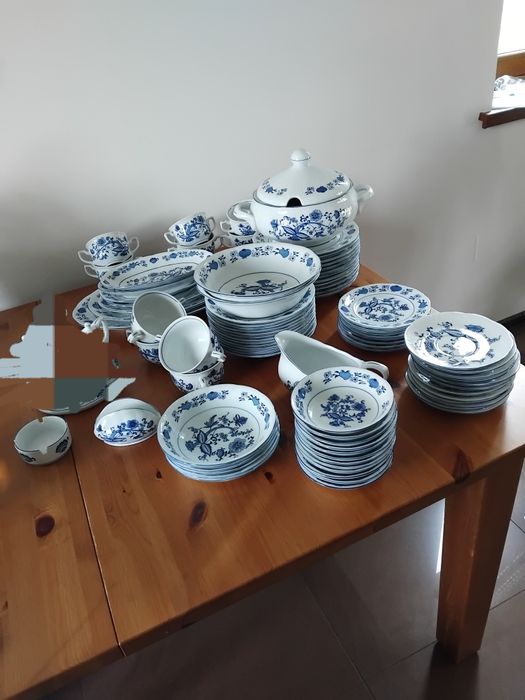 Serwis obiadowy 12 osób Porcelana KSIĄŻ 60 elementów