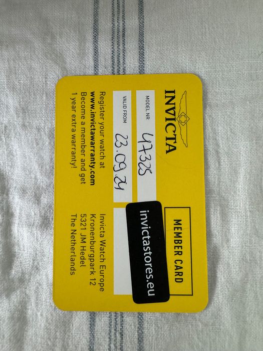 Relógio INVICTA novo com papéis