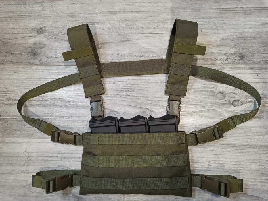 Kamizelka Taktyczna Chest rig 6x3 Ranger green Szelki H