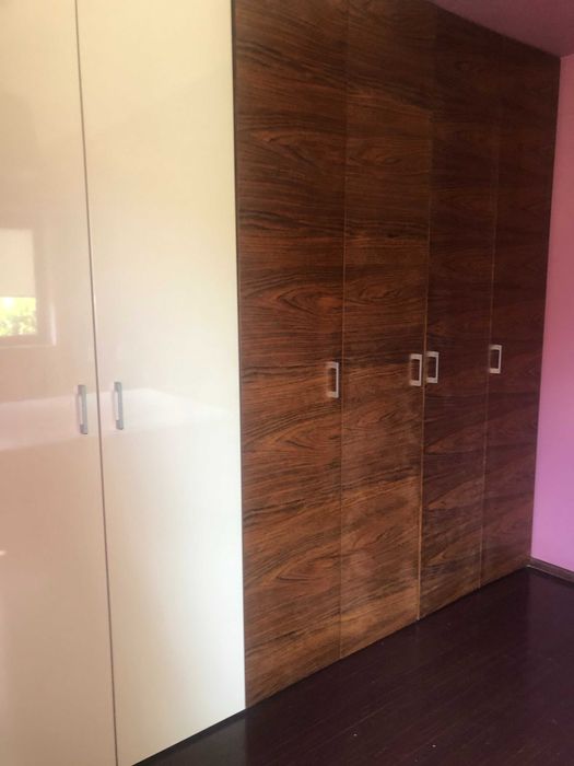 Drzwi / fronty 1x fornir Palisander, 2x lakier RAL9001 wym. 256x47cm