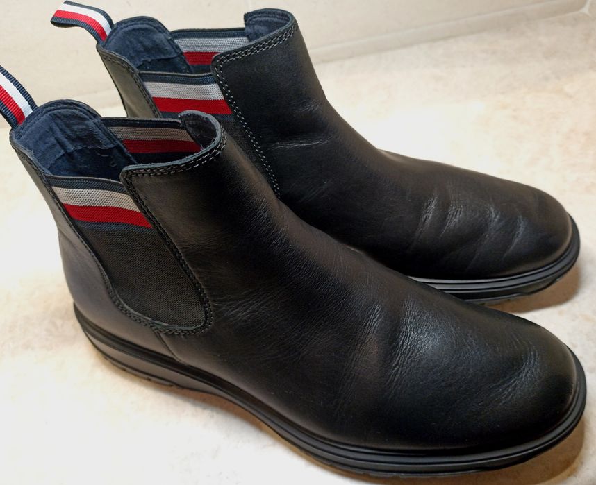 Ботинки Tommy Hilfiger челси, оригинал, кожа, демисезон