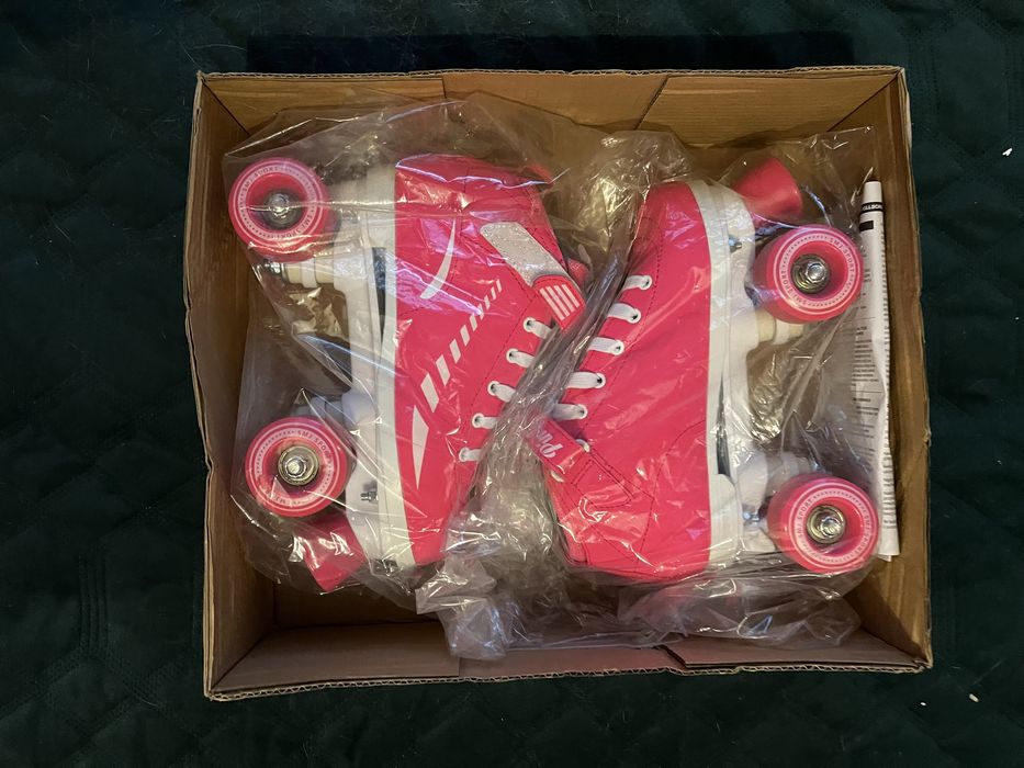 Wrotki, rozowe, stan bardzo dobry roz. 36