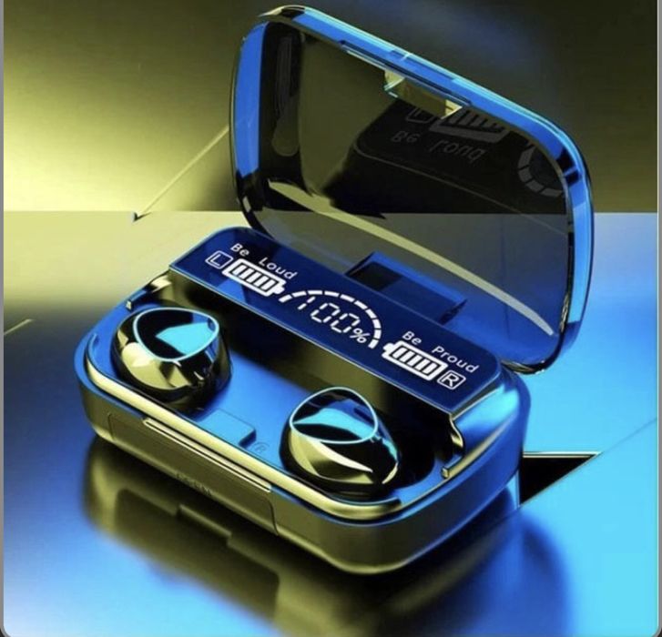 Бездротові навушники M10 з мікрофоном та док станцією-кейсом