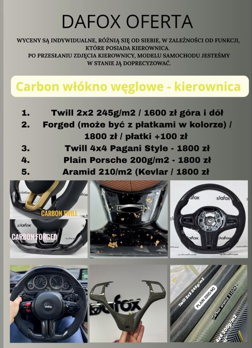 Kierownica do BMW E60/E61 M5, E63/E64 M6 – LCI & pre-LCI – mod. Dafox