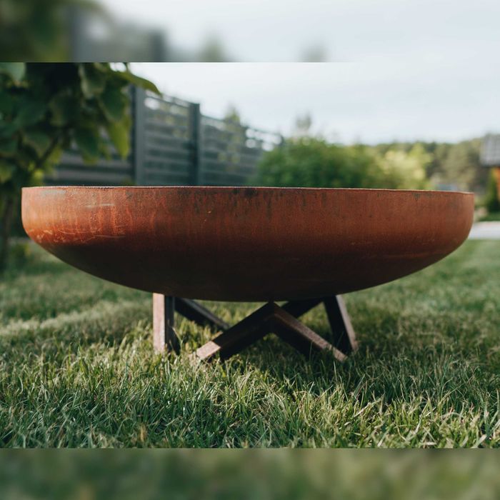 Palenisko ogrodowe Stal Corten 80cm blacha 3mm do ogniska