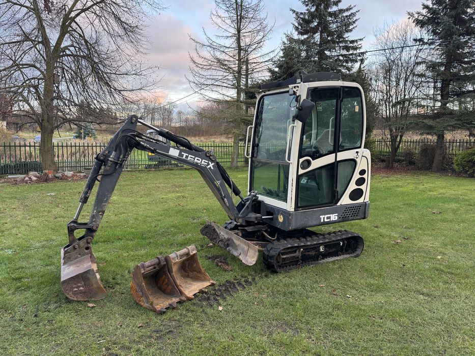 Minikoparka terex tc16 2010 r mało godzin oryginał