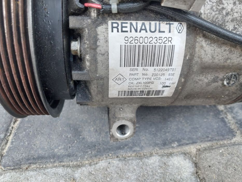 Компресор кондиціонера 1.5,1.9,2.0 DCI Renault K9K,M9R,F9Q