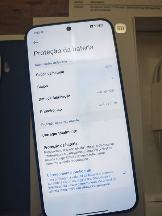 Xiaomi 17T Pro 6.83" 12GB/512GB Dual Sim Azul  Seminovo(1 dia de Uso), Aceito Retomas