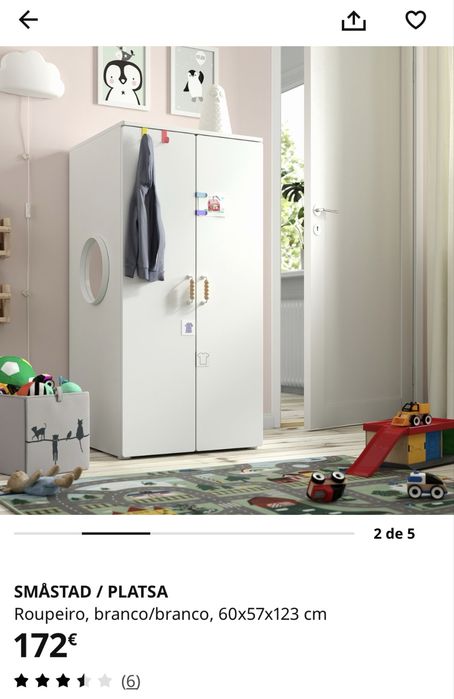 Armario - guarda fatos criança - Ikea
