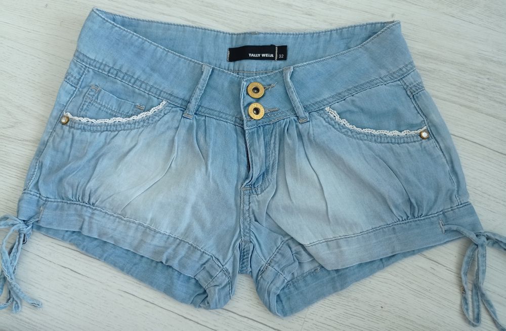 Calções ganga Bershka