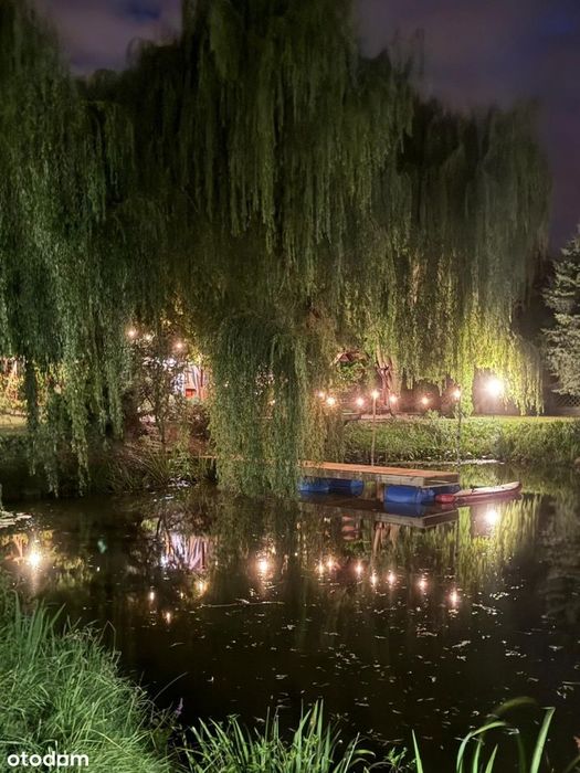 Ładny dom na pięknej działce z własnym dużym stawem