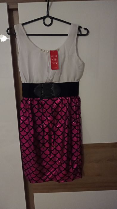 Sukienka fuksja L