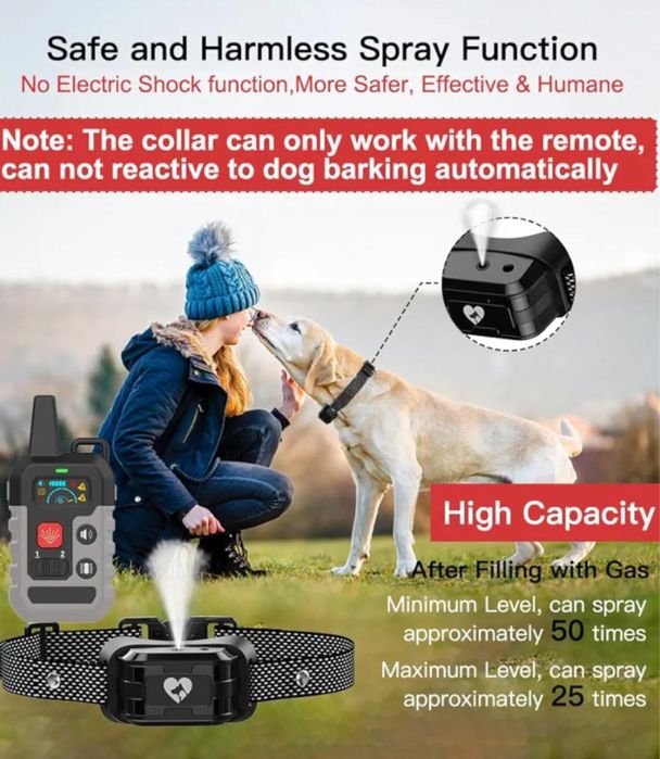 Спрей Нашийник для дресирування собак з пультом до 300 м