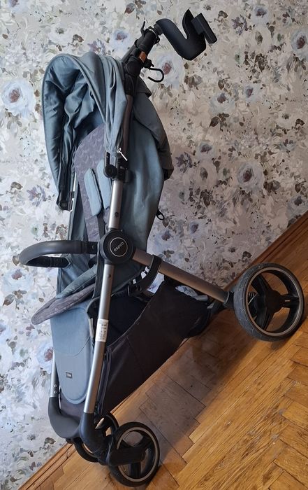 Прогулянкова коляска Espiro Wave TURQUOISE з аксесуарами,візочок до 4р