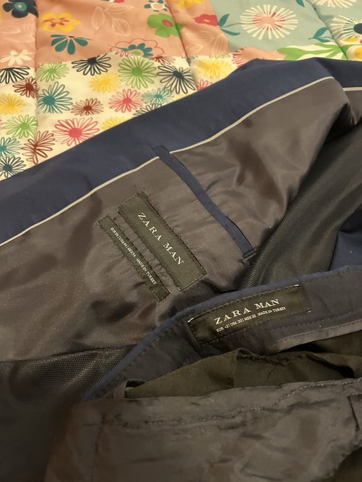 Fato Completo Azul Escuro Zara Man – Casaco 54 / Calças 44