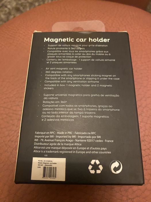 Suporte magnetico para carro
