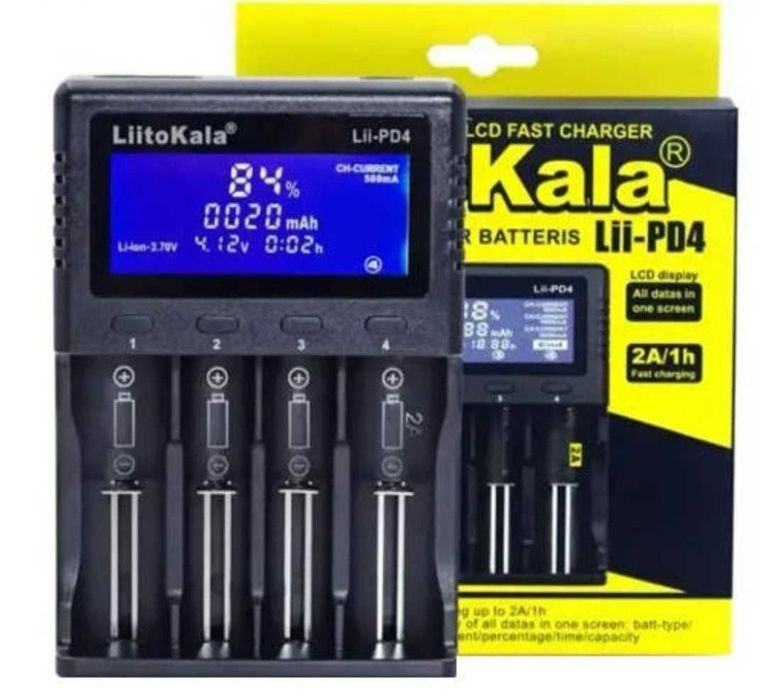 Зарядний пристрій  LiitoKala LII-PD4 з кабелем живлення
