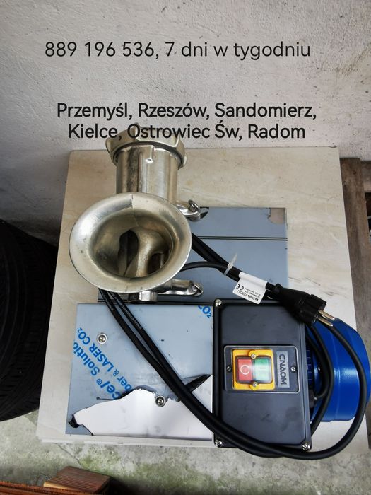 Maszynka do mięsa Alfa 32 z motoreduktorem silnikiem Wilk zestaw Nowa