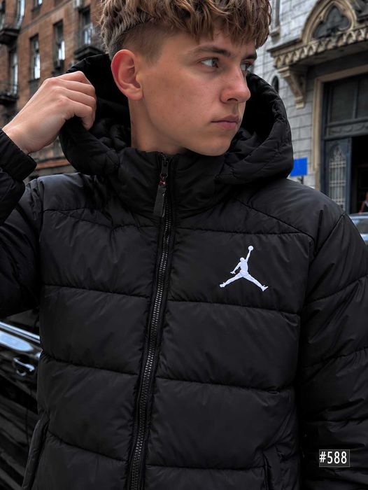 Без передплат , черный микро пуховик , nike jordan куртка