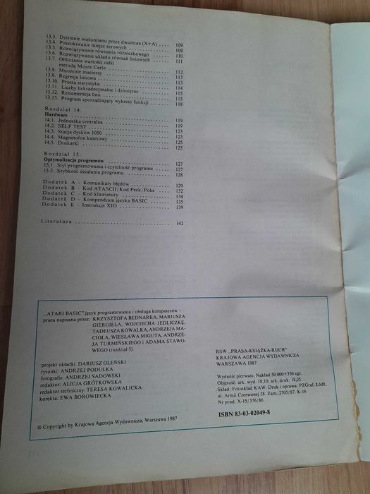 Podręcznik programowania Atari Basic