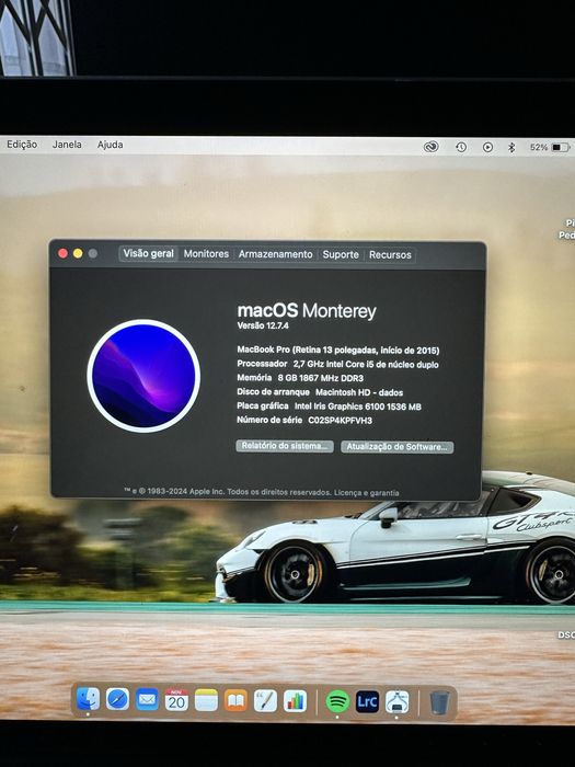 Apple Macbook Pro Retina 13 Polegadas 128GB 8GB Ram