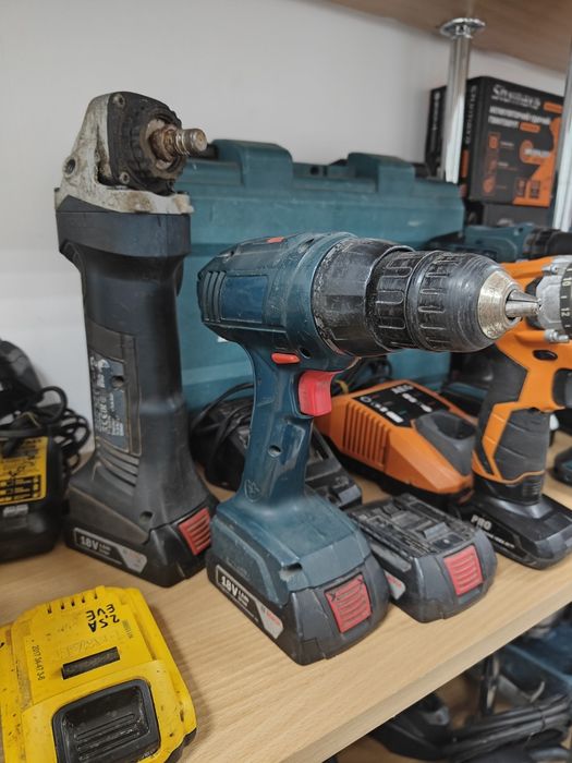 Bosch GSR1800 + GWS18-125v-li шуруповерт + болгарка