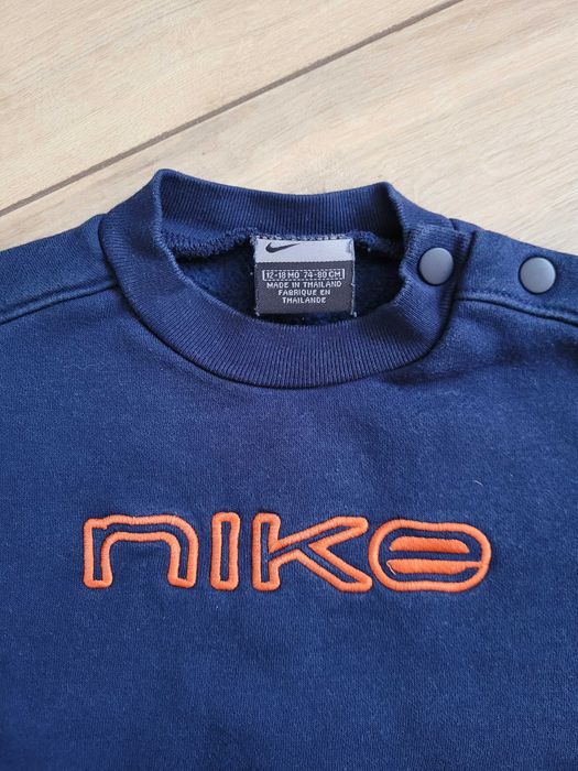 Bluza 86 12-18 Nike niemowlęca z ociepleniem meszek chłopięca