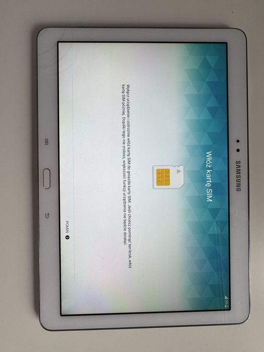 Tablet samsung galaxy note 10.1 z rysikiem