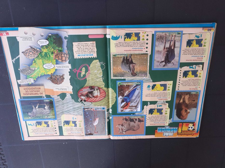 Caderneta cromos Animais 2014
