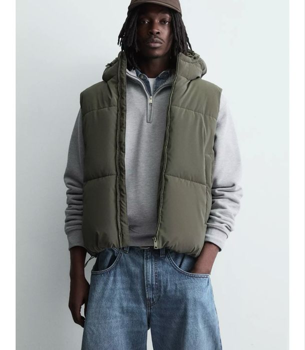 Чоловічий стьобаний жилет zara